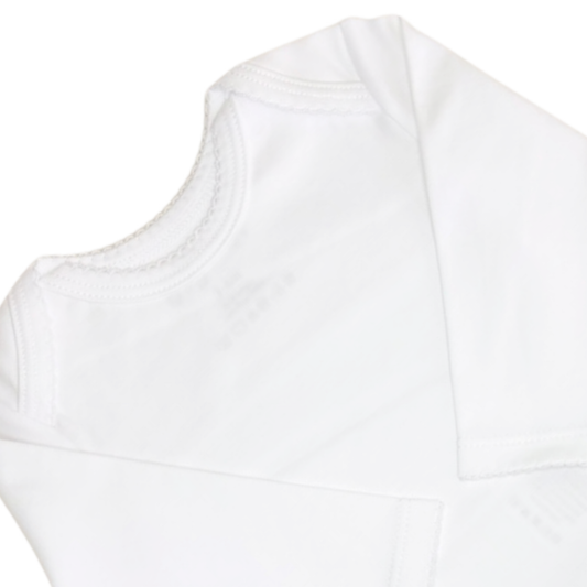 Body americano manga larga c/ picueta blanca