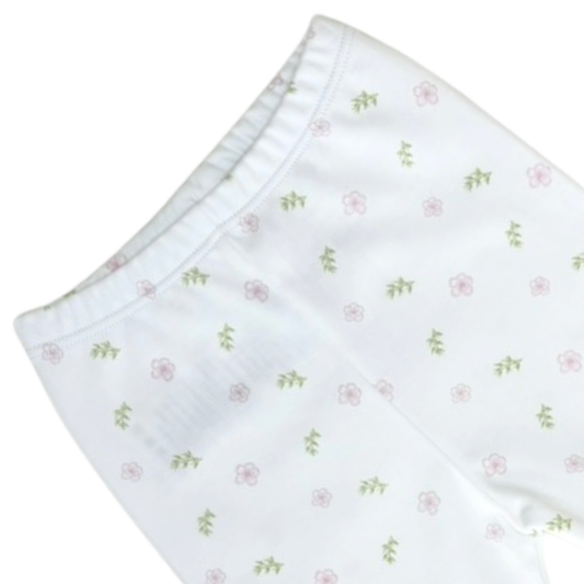 Pantalón con pie "Spring Rose"