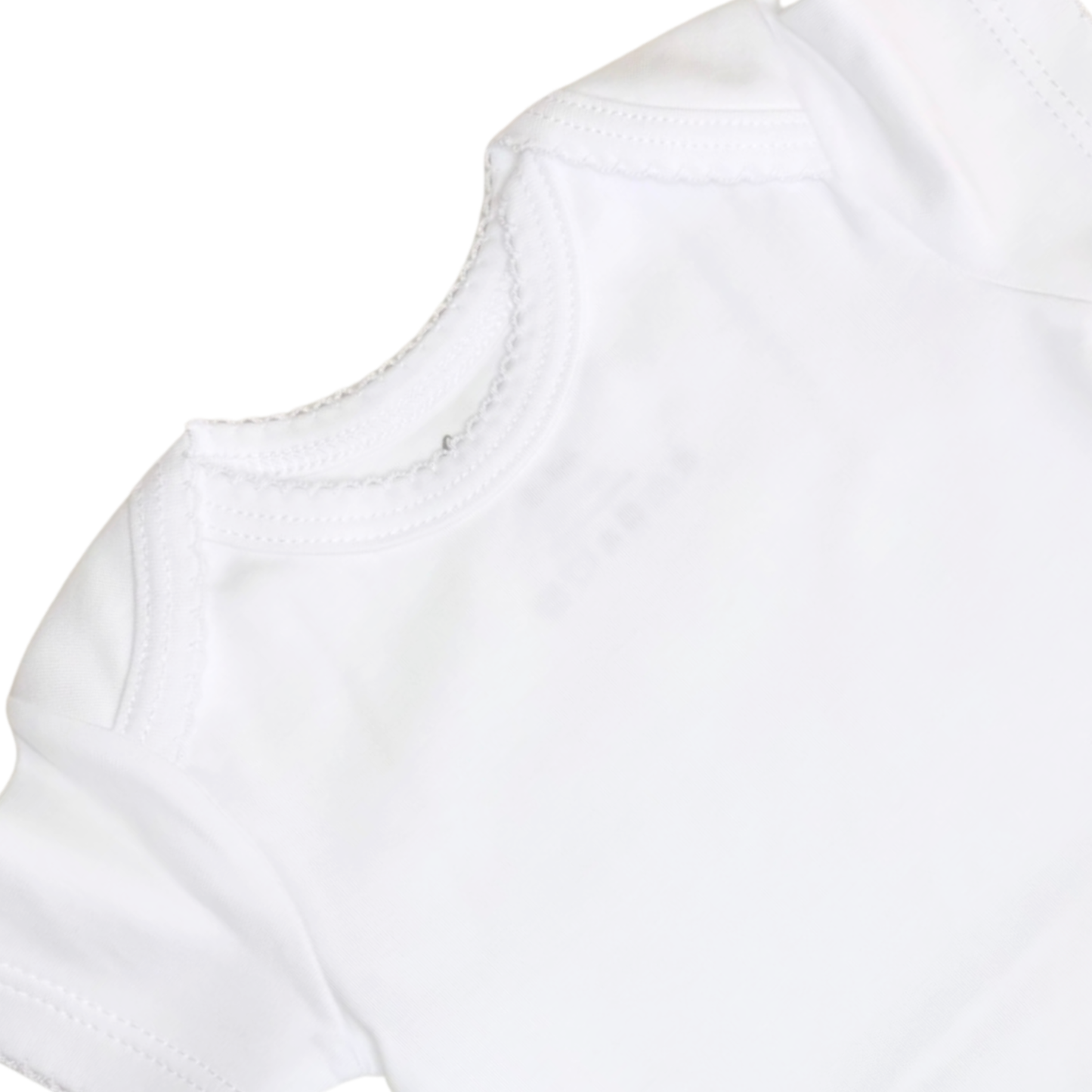 Body americano manga corta c/ picueta blanca