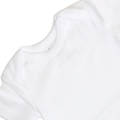 Body americano manga corta c/ picueta blanca