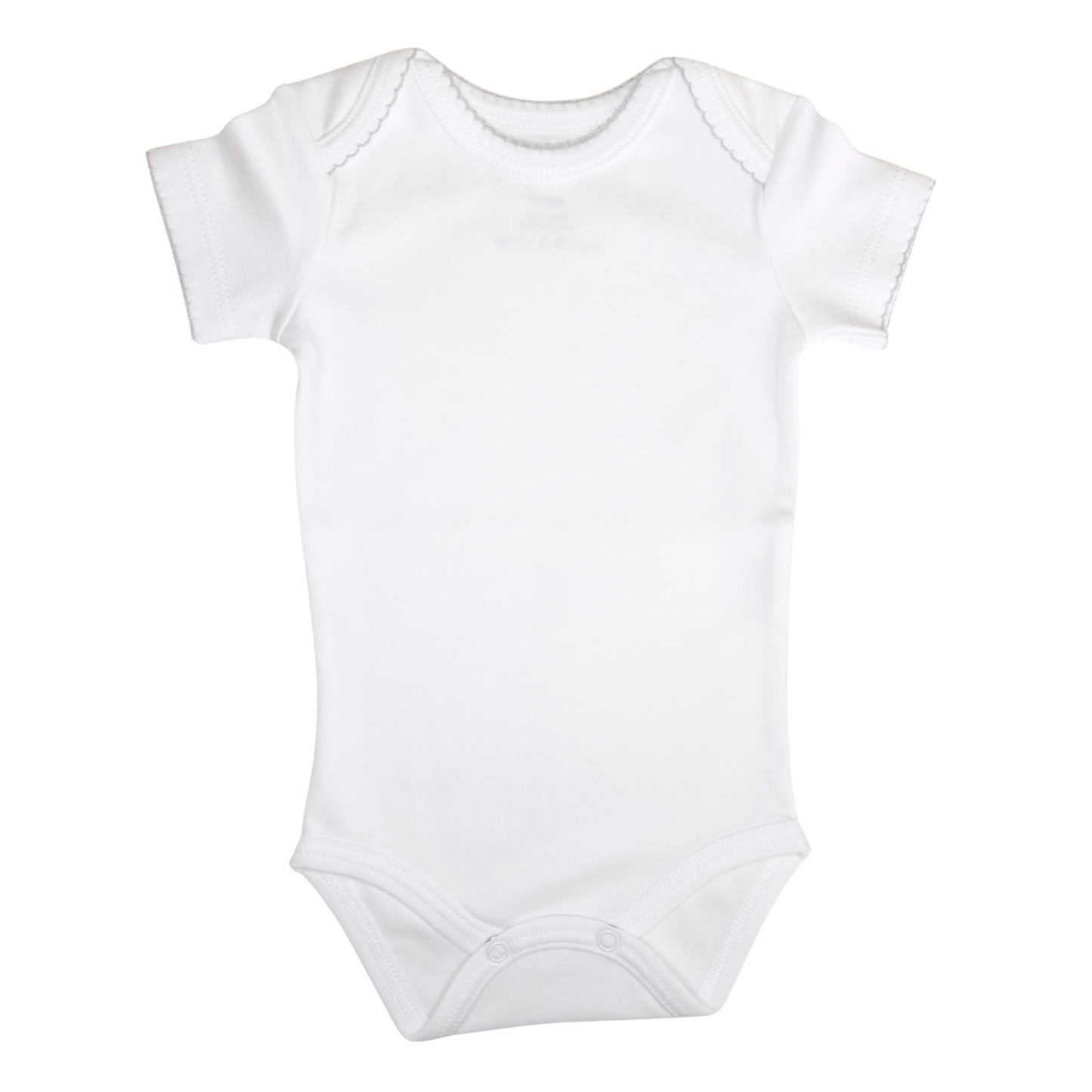 Body americano manga corta c/ picueta gris