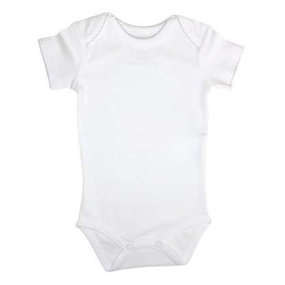 Body americano manga corta c/ picueta gris