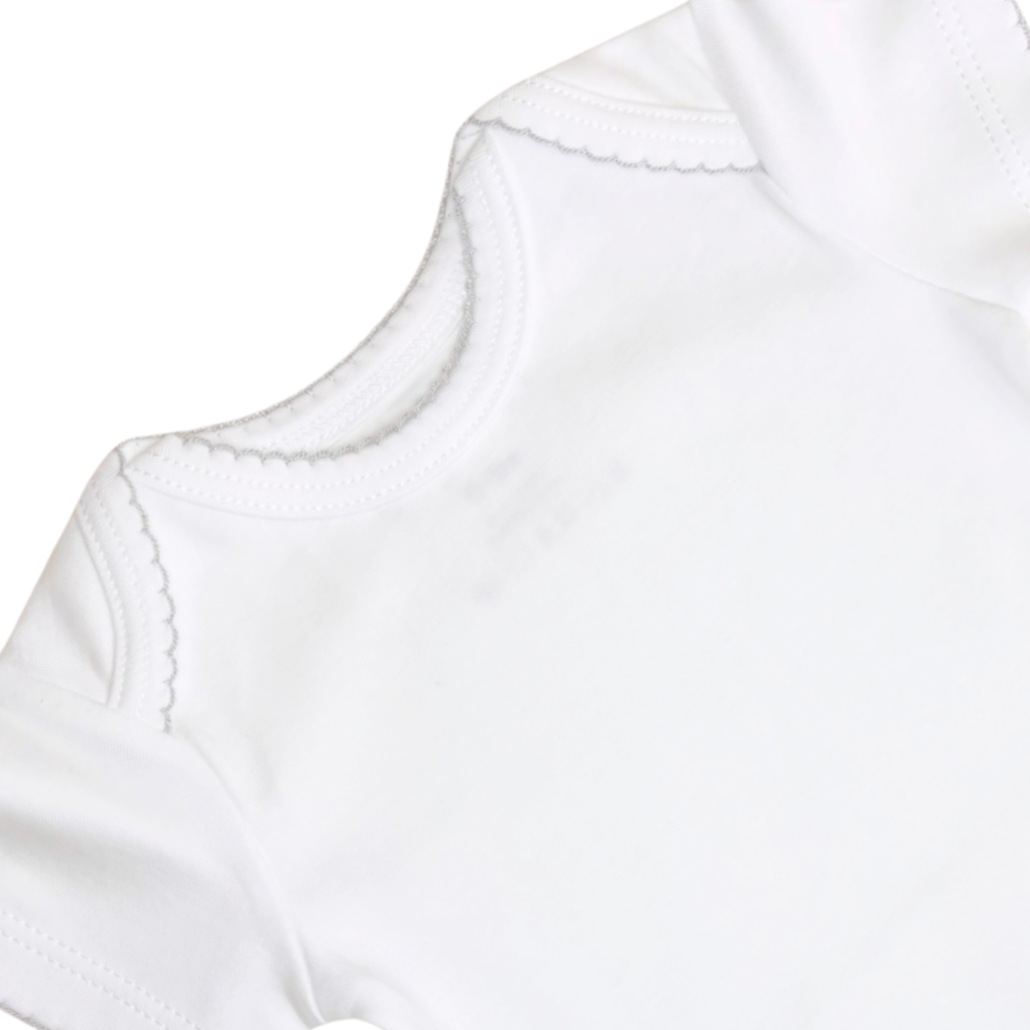 Body americano manga corta c/ picueta gris