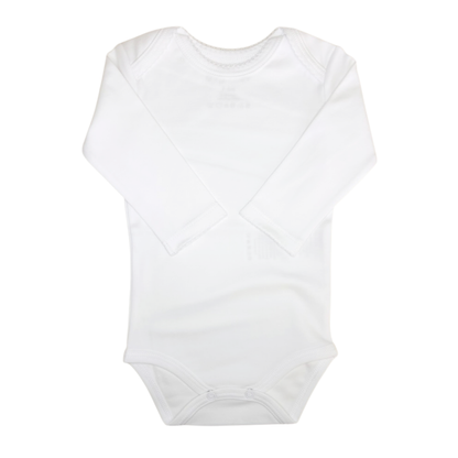 Body americano manga larga c/ picueta blanca