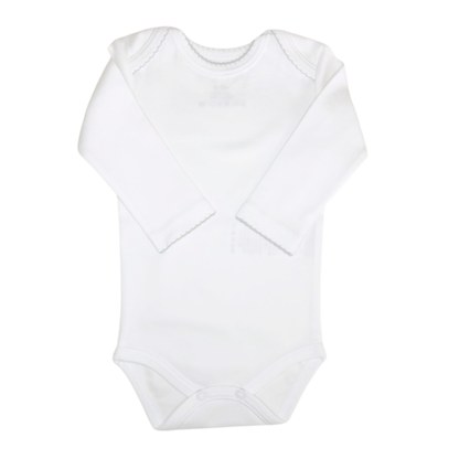 Body americano manga larga c/ picueta gris