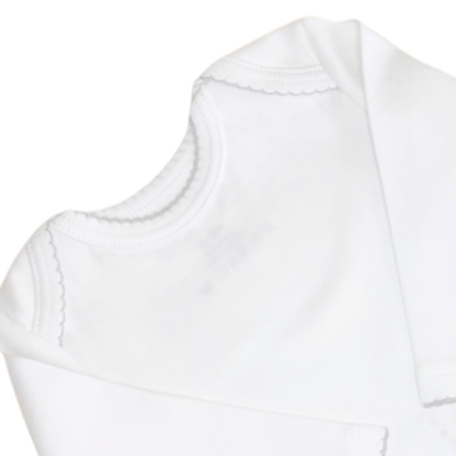 Body americano manga larga c/ picueta gris