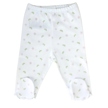 Pantalón con pie "Spring Rose"