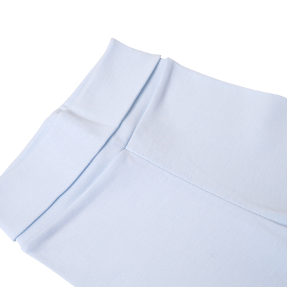 Pantalón pretina ancha celeste