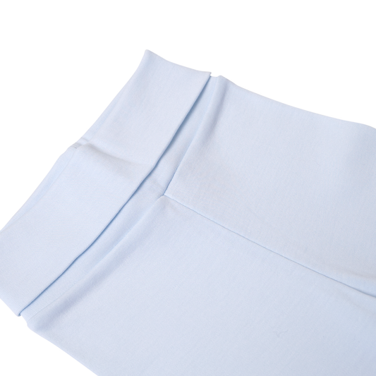 Pantalón pretina ancha celeste